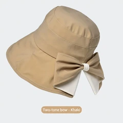 HJ-BG-8169 Two-tone Bow - Khaki