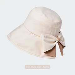 HJ-BG-8169 Two-tone Bow - Beige