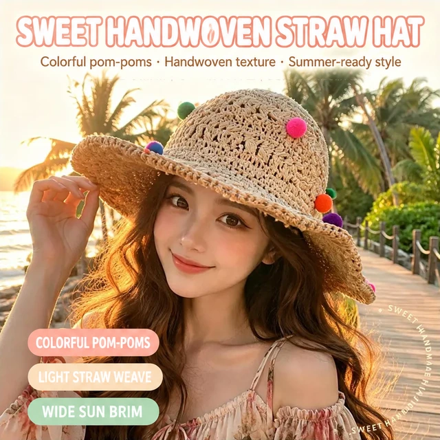 Women's Straw Hat, model HJ-HZ-MZ3860