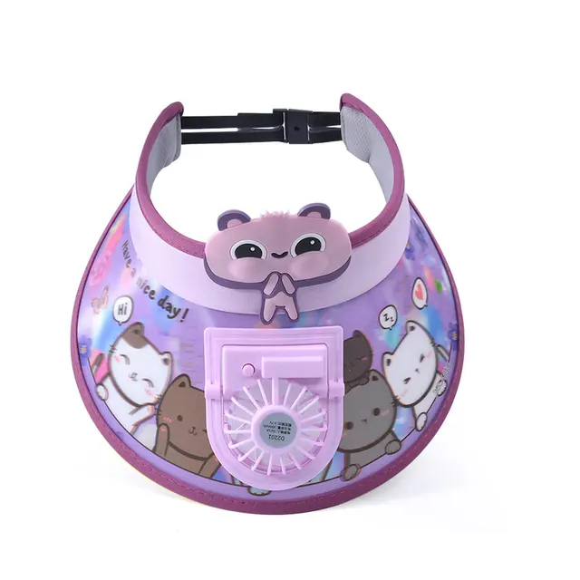 Kids' Cooling Fan Hat, model HJ-BG-1104