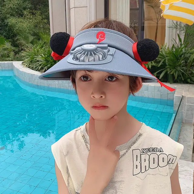 Kids' Cooling Fan Hat, model HJ-BG-1177