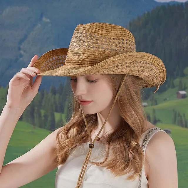 Women's Straw Hat, model HJ-BG-6155