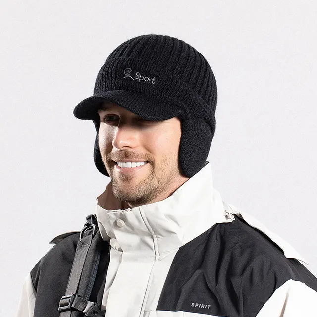 Men's Earflap Hat, model HJ-BG-9125
