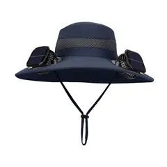 HJ-BG-9270 9270 - Navy(12 cm wide-brim double-fan style)