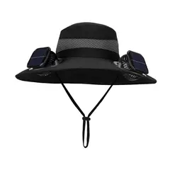 HJ-BG-9270 9270 - Black(12 cm wide-brim double-fan style)