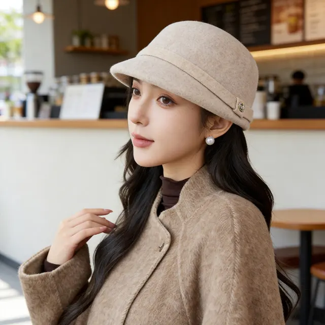 Women's Cloche Hat, model HJ-HZ-MM3076