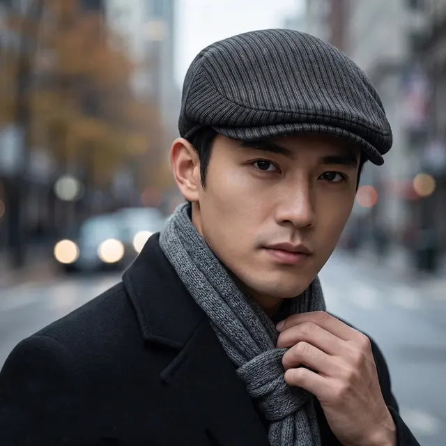 Men's Flat Cap, model HJ-HZ-MM3185