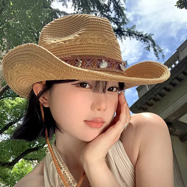 Women's Straw Hat, model HJ-HZ-MZ3688