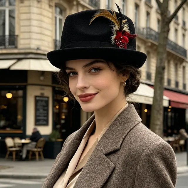 Women's Fedora Hat, model HJ-HZ-MZ3711
